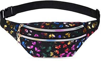 Flintronic Marsupio da Donna, Marsupio Sportivo, Marsupio Impermeabile Regolabile, Marsupio Portasoldi Donna per Running Viaggio Campeggio Escursionismo Ciclismo