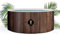 COCO SPA Helsinki Spa Inflable | 180 cm de diámetro | 1100 litros | Motor 2240 W | Hasta 6 personas | Masaje de 140 chorros | Imitación madera natural