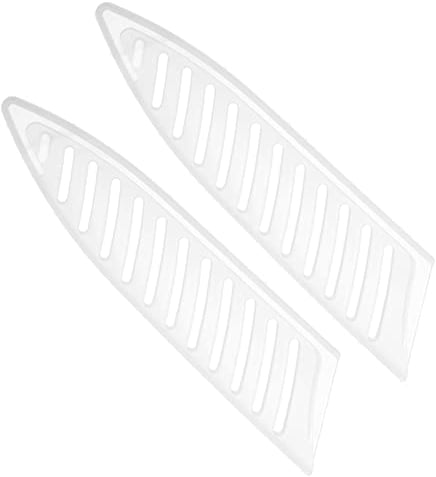 PATIKIL PP Safety Knife Cover Sleeves for 5 Ceramic Knife, 2 Pack Knives Edge Guard Blade Protector Universal Knife Sheath for Kitchen, White