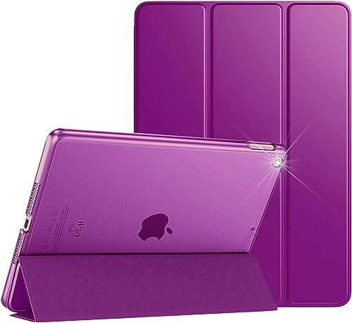 MOBISTAR Case for iPad Mini 4 / Mini 5 Generation - Smart Cover with Auto Sleep/Wake - Ultra Slim Lightweight with Translucent Frosted Back Protector (Purple)