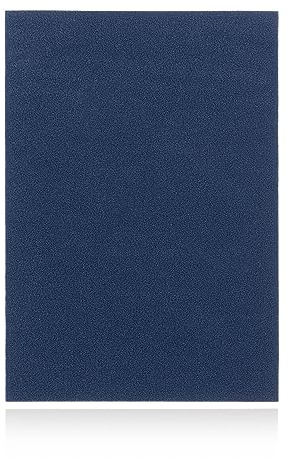 DFS Velours/Flausch selbstklebend DIN A4 BLAU, 20 x 30 cm Klettverschluss/Flauschband selbstklebend als Aufkleber