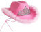 ZOOMPIL Chapeau Cowboy Rose à Plumes Duveteuses, Cowgirl, pour Bachelorette Costume Party Jouer Habiller des Tenues