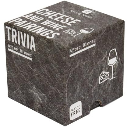 Talking Tables Quizspiel für Quizspiel nach dem Abendessen - Welcher Wein passt am besten zu Mozzarella? Testen Sie Ihr Wissen