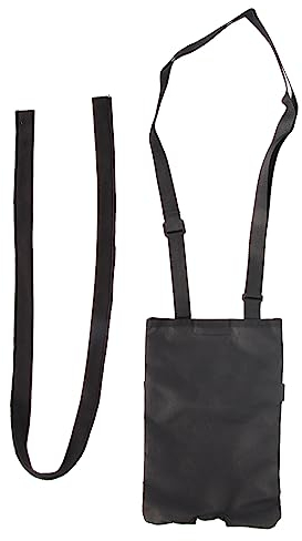 Katheterbeutelabdeckung, Katheter-Abflussbeutelhalter, 2000 ml Urindrainagebeutelhalter verstellbarer Riemen wasserdichter Urindrainagebeutelhalter mit Katheterrohrabdeckung für Reisen, Bett(schwarz)