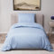 Dreamzie - Bettwäsche Set 140x200 cm mit 1 Kissenbezügen 65x65 cm Blau - Bettbezug 140x200 Einzelbett aus 100% Mikrofaser - Zertifiziert ohne Chemikalien (Oeko TEX)