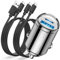 USB C Car Charger Adapter 90W, [PD45W&QC45W]Mini Car Phone Charger Cigarette Lighter USB Charger Socket 12V Car USB Charger 2 Port Fast Charge with 2x USB C Cable for Samsung S24 S23,iPhone 15 Pro Max