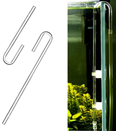 IAFVKAI 2X Tube en Forme de U pour Pompe à Air d'aquarium Tube de Connexion pour Diffuseur de CO2 d'aquarium pour Aquarium de Poissons (Acrylique)