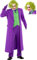 Funidelia Offizielles Joker Der Dunkle Ritter Kostüm für Herren mit Perücke, Joker Anzug für Erwachsene, Halloween- und Karnevalskostüme – Größe 3XL