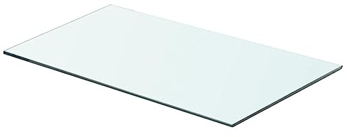 Tino Tech Wandregal aus Gehärtetes Glas 60x30 cm Glaswandregal Wandregale Modern Bilderregal Ablageregal Bücherregal Glasregale Bad Wandbordregal Deko Regal Wand
