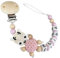 personalisierte gestaltetes Babygeschenk mit Namen für Mädchen oder Junge Baby Geschenk personalisiert zur Geburt & Taufe Große Farbauswahl Reh (Rosa)