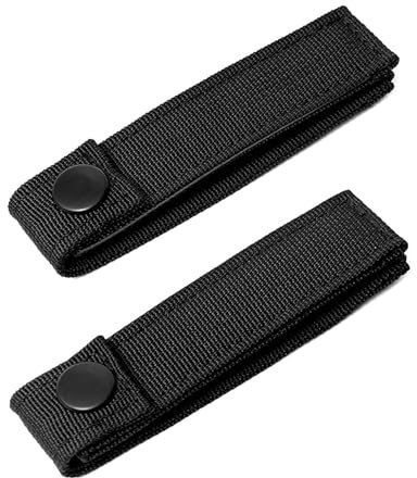 LEEQBCR 2 Stück MOLLE Riemen, Gurtband MOLLE Utility Rucksackriemen MOLLE Nylon Snap Strap MOLLE Accessory Strap, Skunk's Accessory Strap Connector