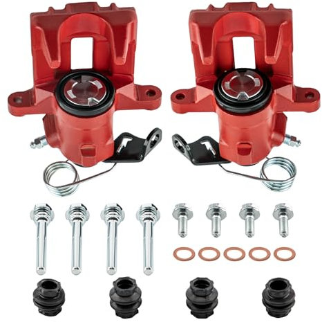 maXpeedingrods Pair of Brake Caliper Rear Left + Right for Audi for Seat for Skoda for VW, 1J0615423,8N0615423D