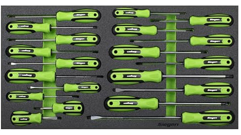 Siegen by Sealey 20pc Screwdriver Set with Tool Tray - S01276