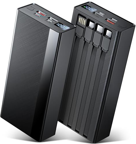 Upgraded 56800mAh 65W Huge Capacity External Battery Pack Portable Charger Power Bank,8 Charging Port Battery bank With Smart LED Display, Best for Outdoor Camping/Activity