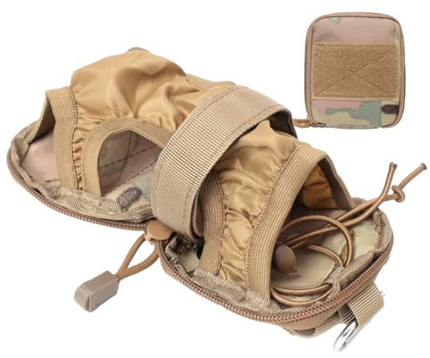 Camouflage-Hüfttasche – Hüfttasche, Handytasche, Camouflage-Gürteltasche, mit Reißverschluss, faltbar, Outdoor-Gürteltasche, tragbare Gürteltasche zum Wandern, 10,5 x 9 x 2 cm, cp Camouflage, Refer to