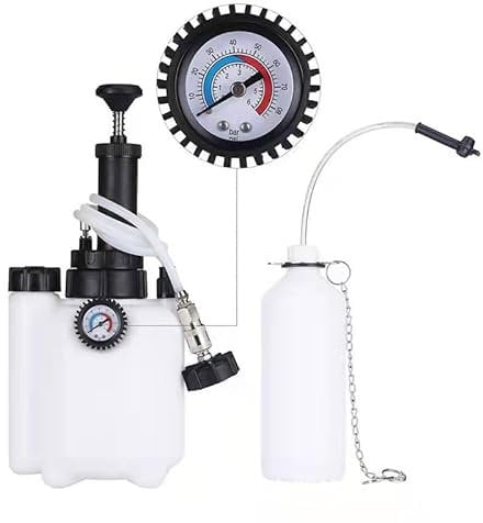 Spurgo freni auto 3L, TONZACK cambio liquido freni con flacone spurgo freni da 1 litro e adattatore standard E20, set di spurgo freni disponibile per la maggior parte dei modelli in Europa