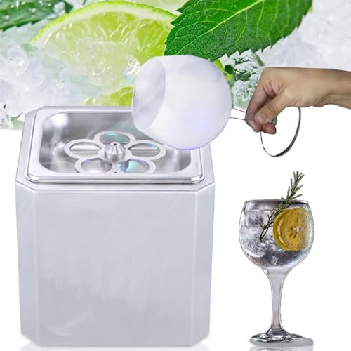 Mavdecll Refroidisseur De Verre, Mini Machine À Glaçons, Refroidisseur De Verre, Refroidisseur De Tasse avec Lumière LED Intégrée, Bière, Vin, Whisky Et Cocktails Rapidement Congelés