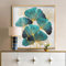BMGKYAGL Peinture moderne feuilles de Ginkgo colorées sur toile, affiches et impressions murales pour décoration intérieure de la pièce 60x60 cm sans cadre