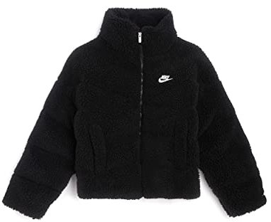 NIKE Damen City Sherpa Jacke, Black/White, S