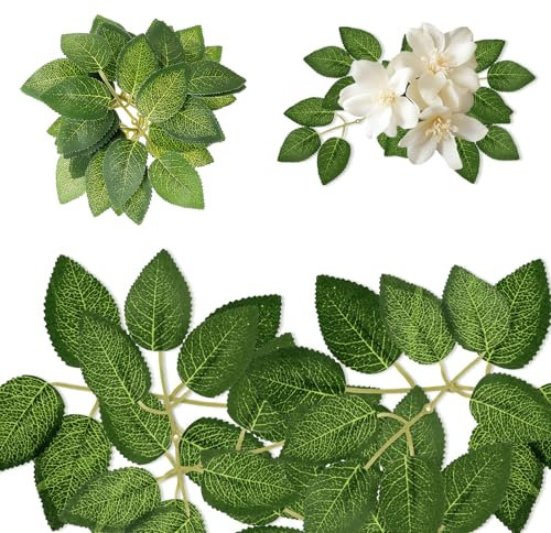 JJUNW Lot de 20 feuilles de roses artificielles pour centres de table, bouquets de bricolage, décoration de fête de mariage, d'anniversaire