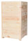 TIMBERMIK Holz Blumenkasten 40x40x70cm Geschliffener Getrockneter Blumentopf Pflanzkübel Pflanzkasten Blumenkübel für Garten Balkon und Terrasse Außen & Innen
