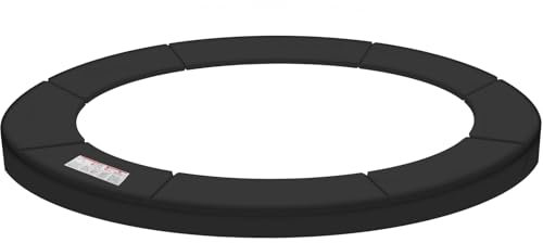 Baunsal® Trampolin Randabdeckung Ø 330 cm mit 38 cm breite in schwarz und 30 mm dick Federabdeckung Randschutz Schutzrand Umrandung Abdeckung Rand Polster Trampolin Ersatzteile Trampolin Outdoor