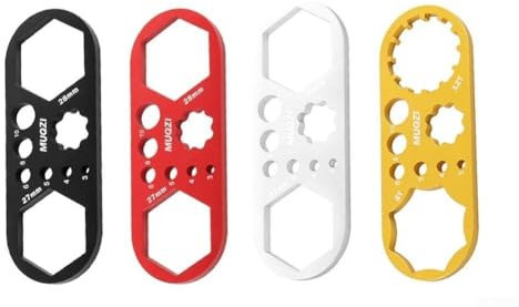 JGmotorfi Lot de 2 clés de protection avant en alliage d'aluminium pour vélo Suntour, EPIXON, EPICON, pour fourche avant à pression d'air X-Fusion (modèle C, rouge)