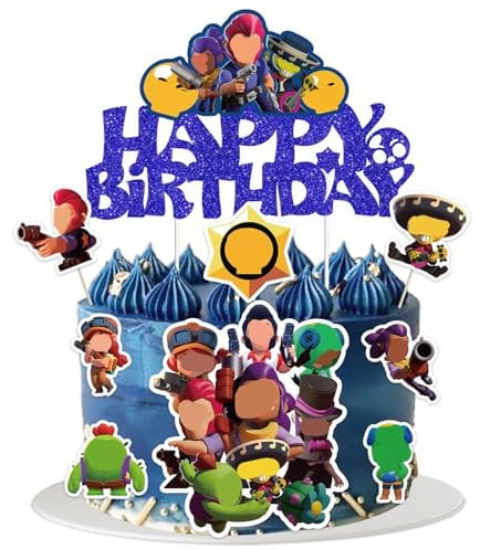 9pcs Tortendeko,Deko Torte,Kuchen Deko,Cake Topper,Happy Birthday Tortendeko,Für Kinder Party Geburtstag Kuchen Dekoration Party Supplies