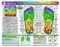 Rainbow® FOOT Reflexology/Acupressure Massage CHART in the Inner Light Resources Rainbow® Cards & Charts Series. 8.5 x 11 in; 2-sided (Small Poster/Large Card)