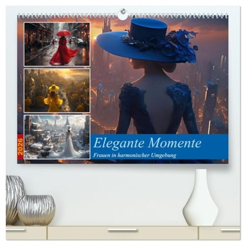 Elegante Momente - Frauen in harmonischer Umgebung (hochwertiger Premium Wandkalender 2026 DIN A2 quer), Kunstdruck in Hochglanz: Atemberaubende ... wundervollen Szenen (CALVENDO Menschen)