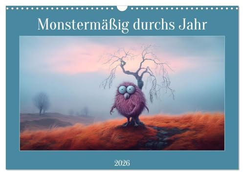 Monstermäßig durchs Jahr (Wandkalender 2026 DIN A3 quer), CALVENDO Monatskalender: Mit monstermäßig guten Bildern durchs Kalenderjahr (CALVENDO Kunst)
