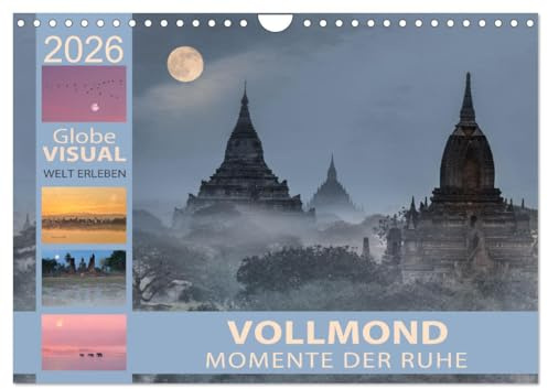 Vollmond - Momente der Ruhe (Wandkalender 2026 DIN A4 quer), CALVENDO Monatskalender: Und der Mond hat zugeschaut! (CALVENDO Natur)