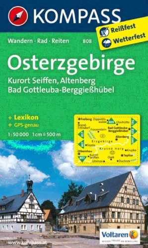KOMPASS Wanderkarte Osterzgebirge: Wanderkarte mit Aktiv Guide, Rad- und Reitwegen. GPS-genau. 1:50000 (KOMPASS-Wanderkarten, Band 808)