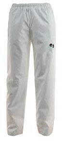 Mens Bowling Trousers White Waterproof Trouser With Embroidered Bowls Bowlers Logo (XXL)