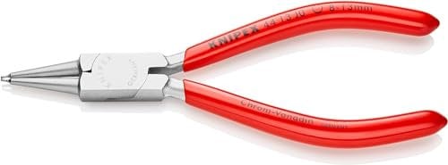 Knipex Pinza per Anelli di Sicurezza per Anelli di Sicurezza Interni a Fori Cromata, Rivestiti in Resina Sintetica 140 Mm 44 13 J0