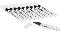 Whiteboard Drywipe Chisel Tip Blue Markers x 10 (PC)