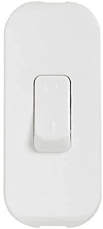 Legrand 040192 Interrupteur à Bascule à Touche de Couleur et Coupure Bipolaire, 2A, 250V, Blanc