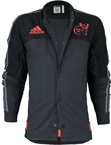 Adidas Munster Anthem Jacke AC1373 Herren Fanjacke / Rugbyjacke / Clubwear Schwarz S