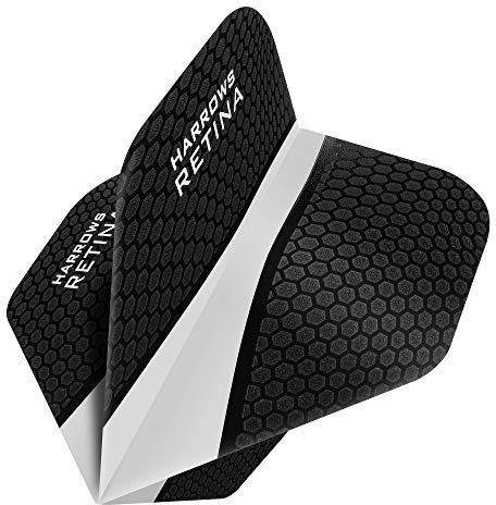 HARROWS Retina Dart Flights – 5 sets (15) – 100 micron Extra Stark – Standard – klar