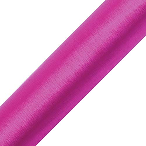 eventkauf Organza Rolle 9m x 36 cm Tischläufer Dekostoff (Fuchsia)