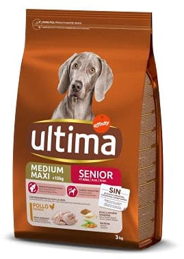 Ultima Pienso para Perros Medium Maxi Senior con Pollo - 3000 gr