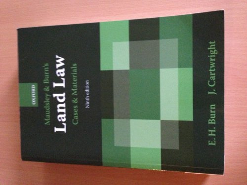 Maudsley & Burn's Land Law Cases and Materials
