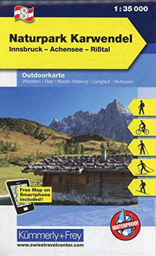 Kümmerly+Frey Outdoorkarte Österreich 8 Naturpark Karwendel 1:35.000: Mit Innsbruck, Achensee und Risstal. Touren für Wanderer, Biker und mehr! Free Download