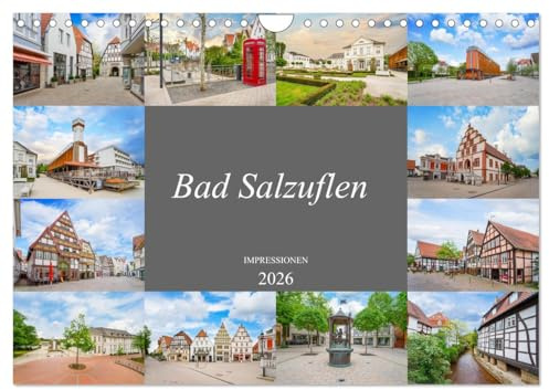 Bad Salzuflen Impressionen (Wandkalender 2026 DIN A4 quer), CALVENDO Monatskalender: Zwölf faszinierende Bilder der Stadt Bad Salzuflen (CALVENDO Orte)