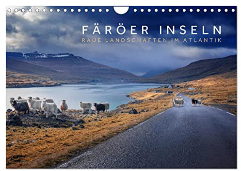 Färöer Inseln - Raue Landschaften im Atlantik (Wandkalender 2026 DIN A4 quer), CALVENDO Monatskalender: Die Inseln im Nordmeer, auf denen mehr Schafe als Menschen leben. (CALVENDO Natur)