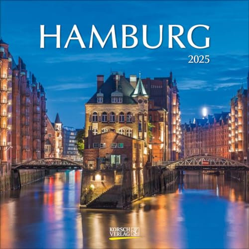 Hamburg 2025: Broschürenkalender mit Ferienterminen. Format: 30 x 30 cm
