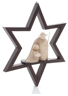 Rudolphs Schatzkiste Fensterdekoration Fensterbild Stern mit Maria & Josef HxB 23x23cm NEU Dekoration Fenster Weihnachten Weihnacht Winter Holz Deko Seiffen Erzgebirge