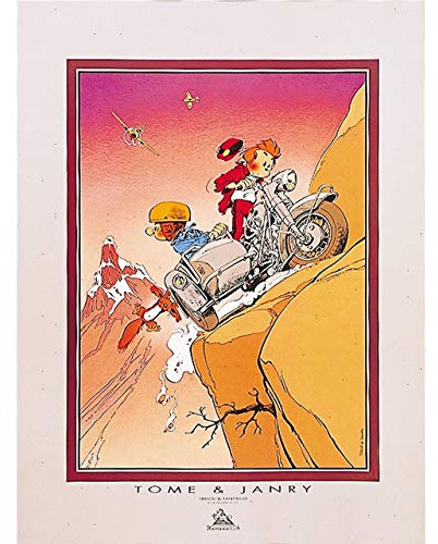 Démons & Merveilles Poster Offset Tome & Janry Spirou and Fantasio in The Side-car (60x80cm)