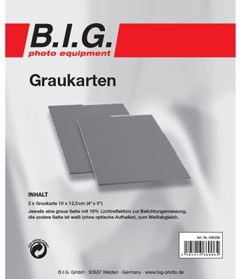 BIG Graukarten Set klein. Ein Muss für jede Fototasche !
