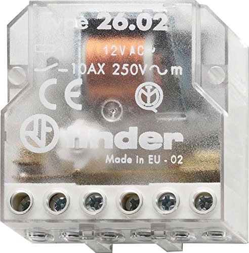 Finder 260880120000 Télérupteur Boîte volet roulant 2 NO 12 VAC 4 séquences 10 A 1 unité